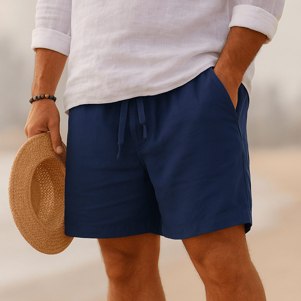 Elegant Linen Shorts - Luxoria