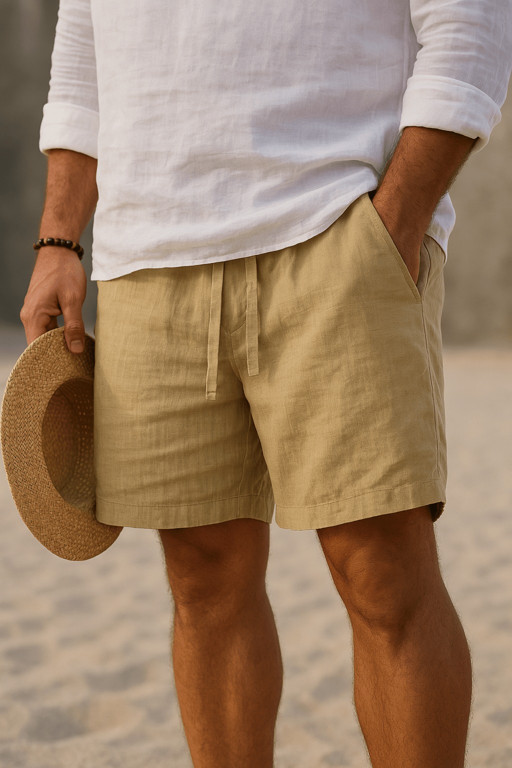 Elegant Linen Shorts - Luxoria