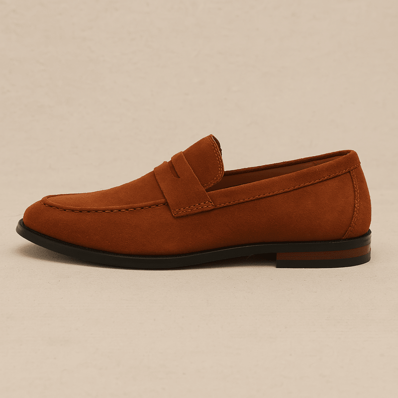 Old Money Suede Penny Loafers - Luxoria