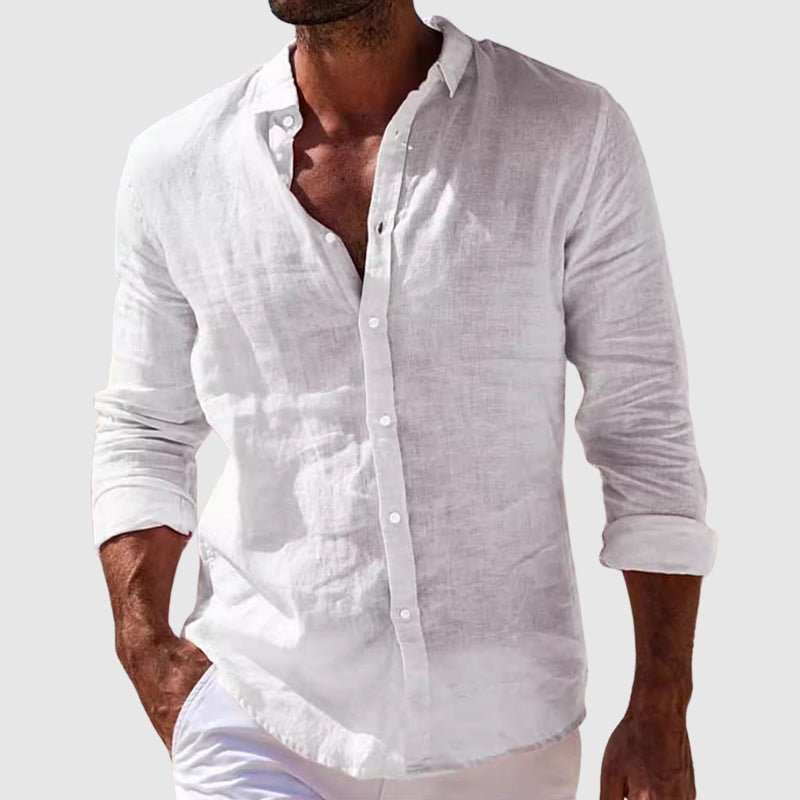 Elegant Linen Shirt - Luxoria