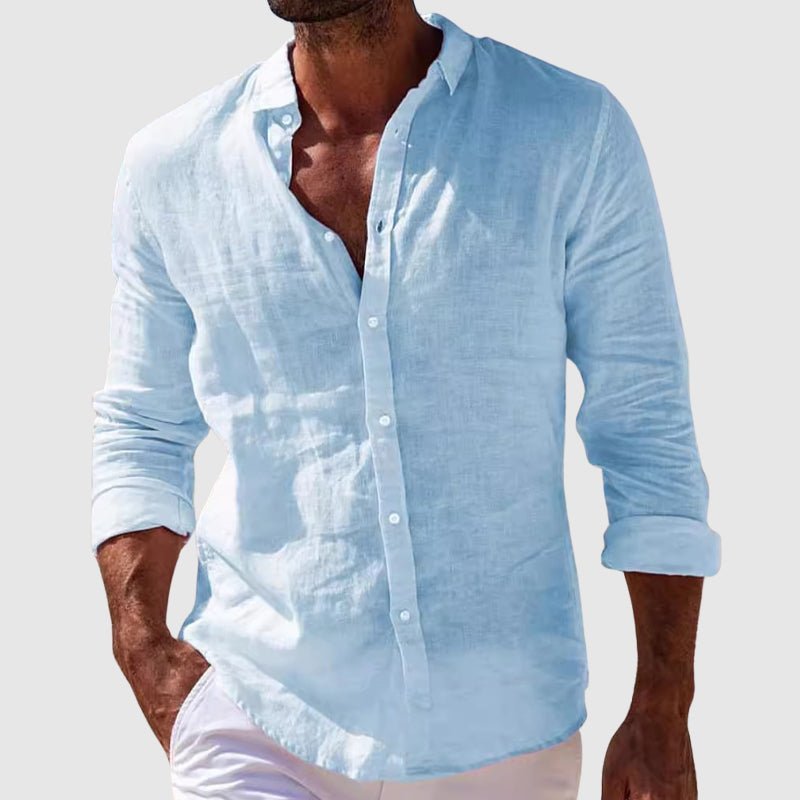 Elegant Linen Shirt - Luxoria