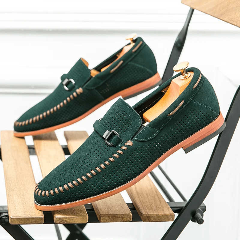Firenze Suede Loafers - Luxoria