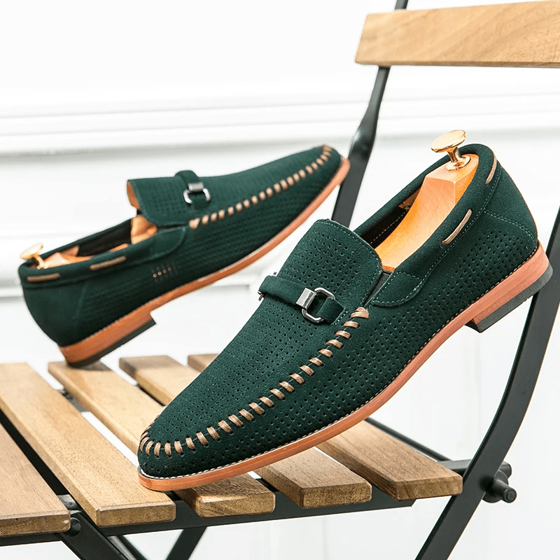 Firenze Suede Loafers - Luxoria