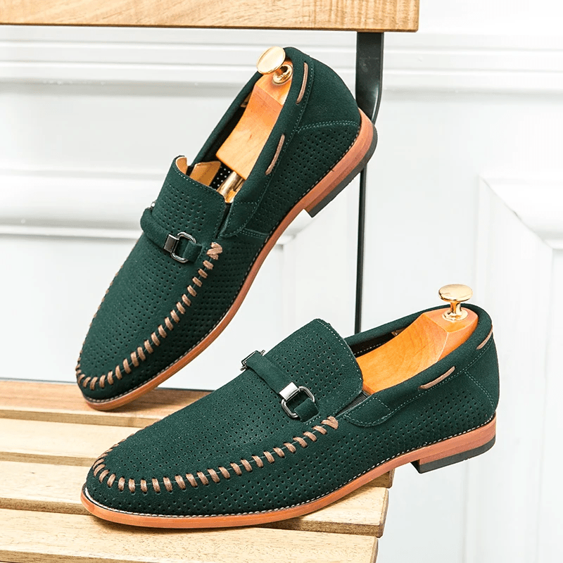 Firenze Suede Loafers - Luxoria