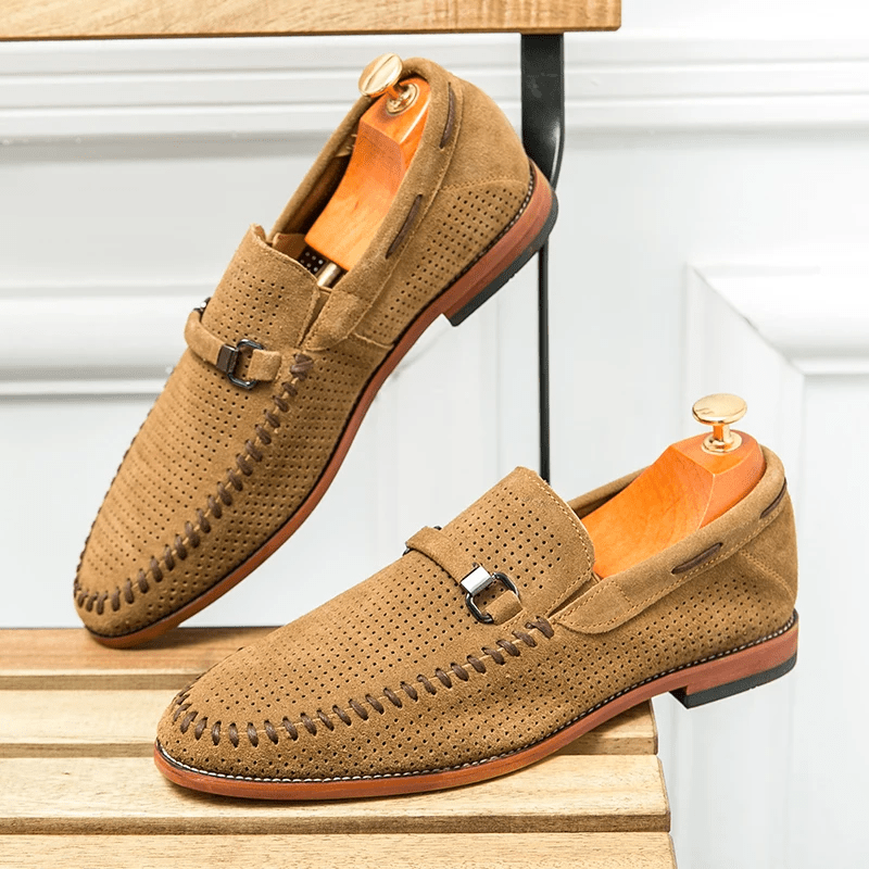 Firenze Suede Loafers - Luxoria
