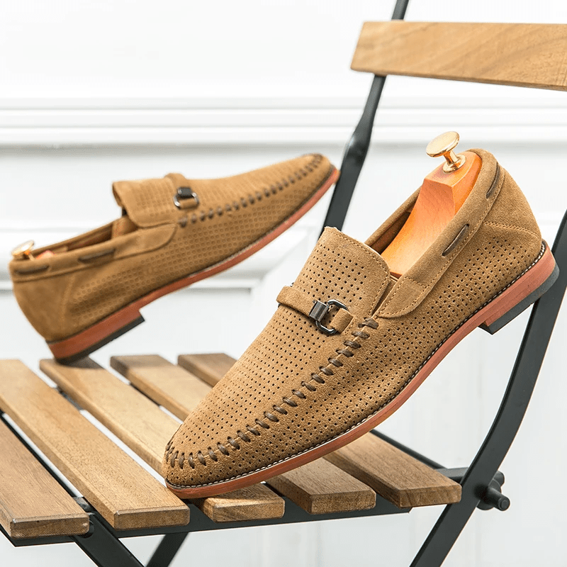 Firenze Suede Loafers - Luxoria