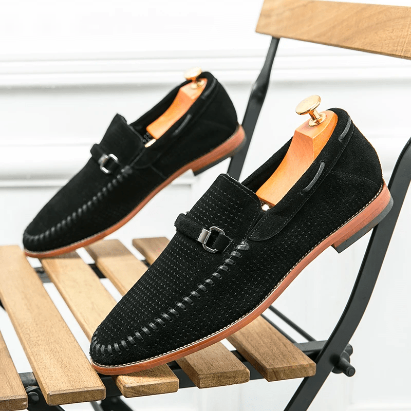 Firenze Suede Loafers - Luxoria