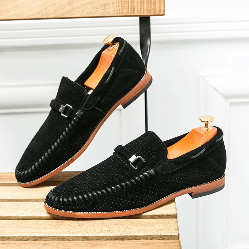 Firenze Suede Loafers - Luxoria