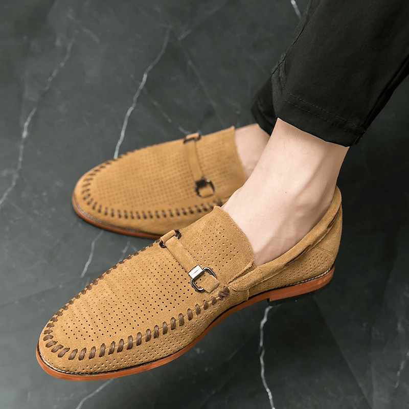 Firenze Suede Loafers - Luxoria