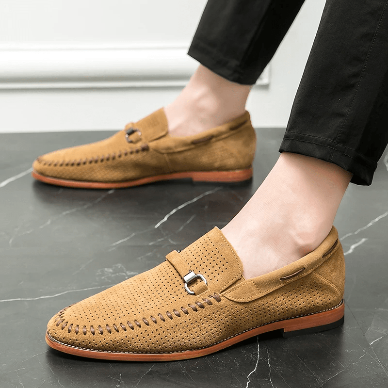 Firenze Suede Loafers - Luxoria