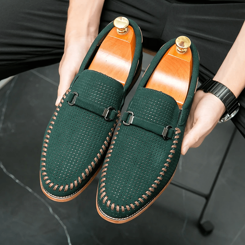 Firenze Suede Loafers - Luxoria