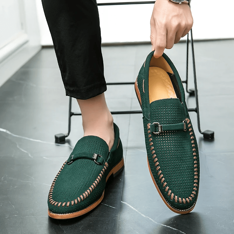 Firenze Suede Loafers - Luxoria