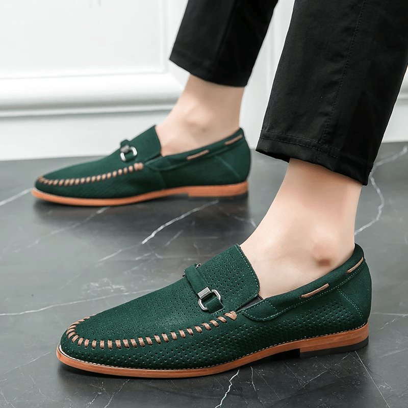 Firenze Suede Loafers - Luxoria