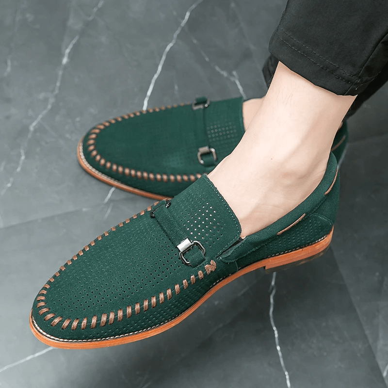 Firenze Suede Loafers - Luxoria