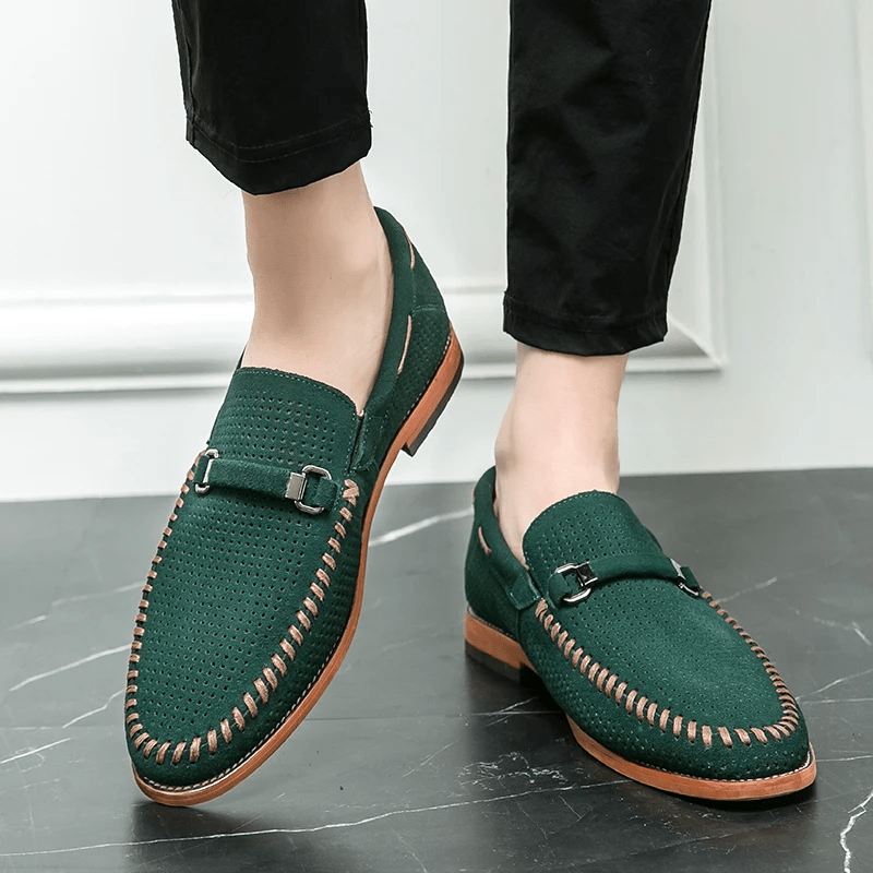 Firenze Suede Loafers - Luxoria