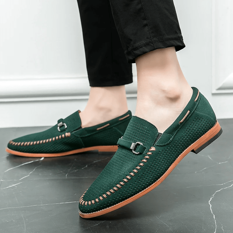 Firenze Suede Loafers - Luxoria