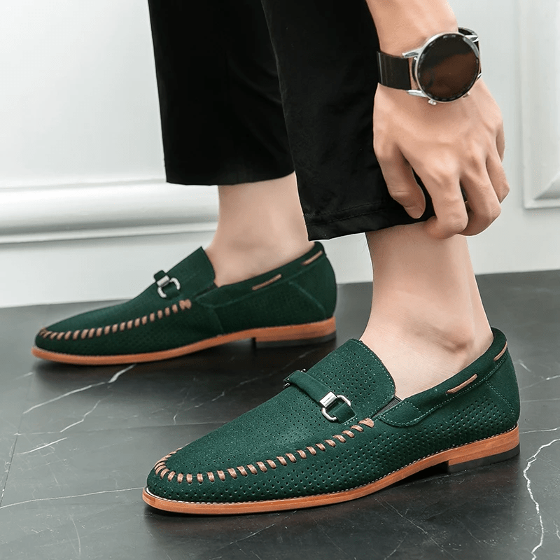 Firenze Suede Loafers - Luxoria