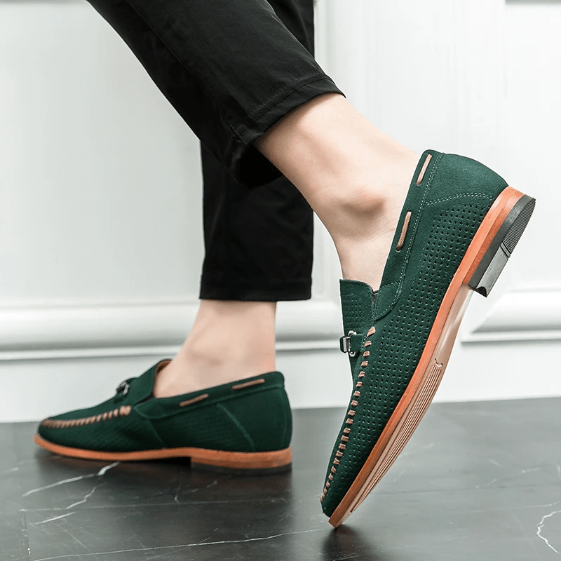 Firenze Suede Loafers - Luxoria