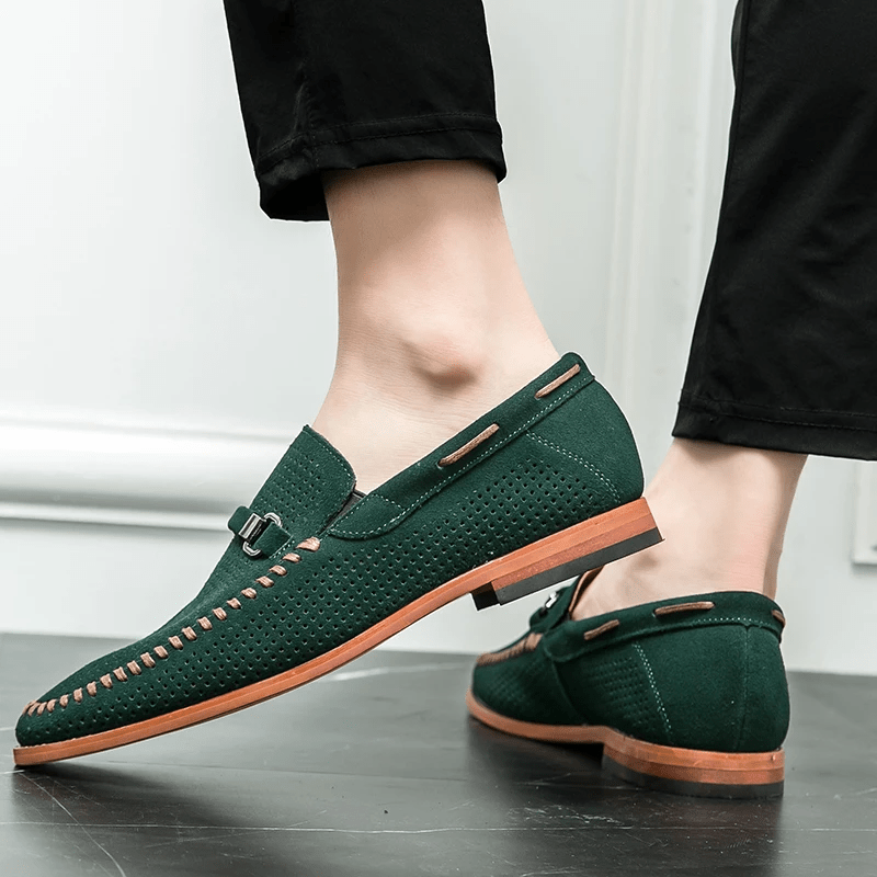 Firenze Suede Loafers - Luxoria