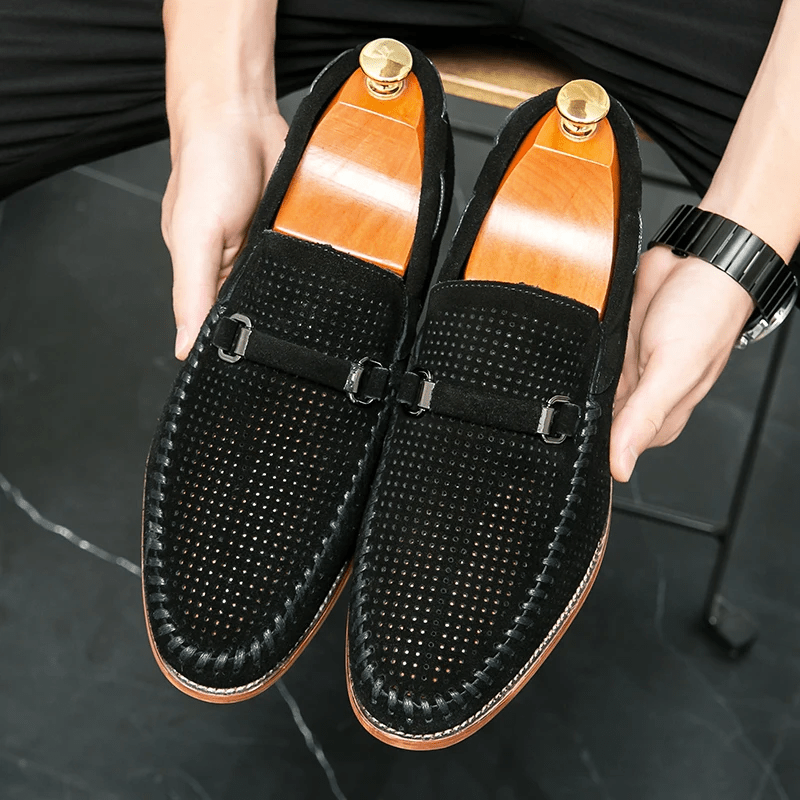 Firenze Suede Loafers - Luxoria