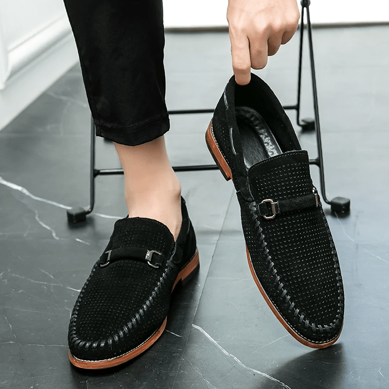 Firenze Suede Loafers - Luxoria