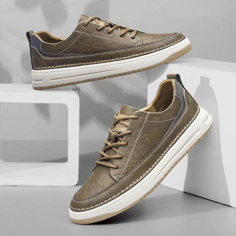 Classic Leather Sneakers - Luxoria