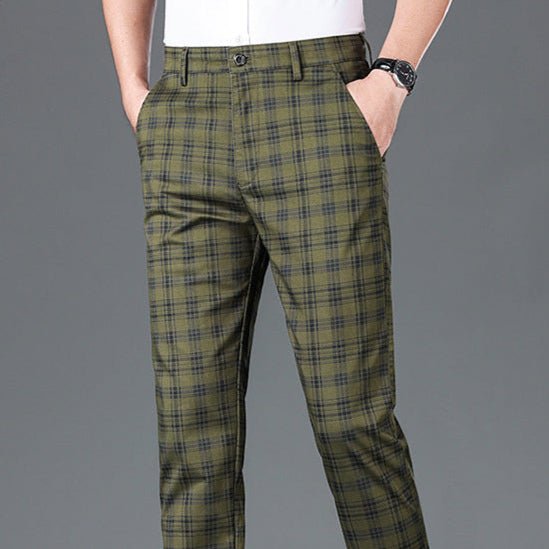 Business Check Pants - Luxoria