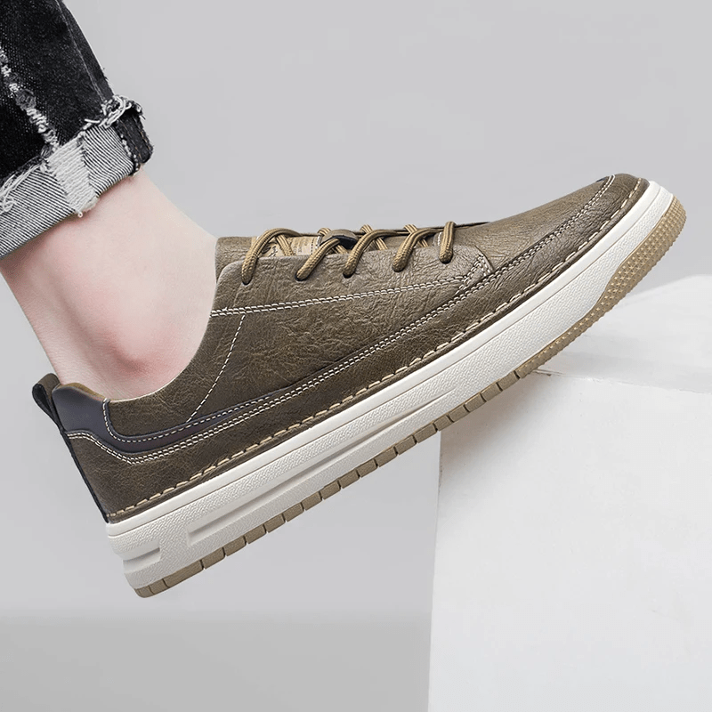 Classic Leather Sneakers - Luxoria
