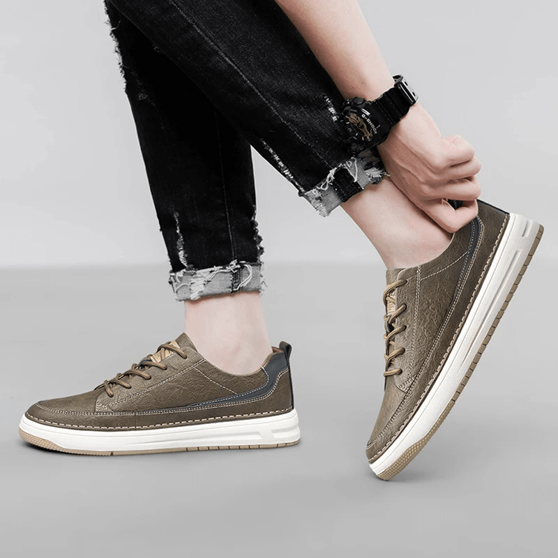 Classic Leather Sneakers - Luxoria
