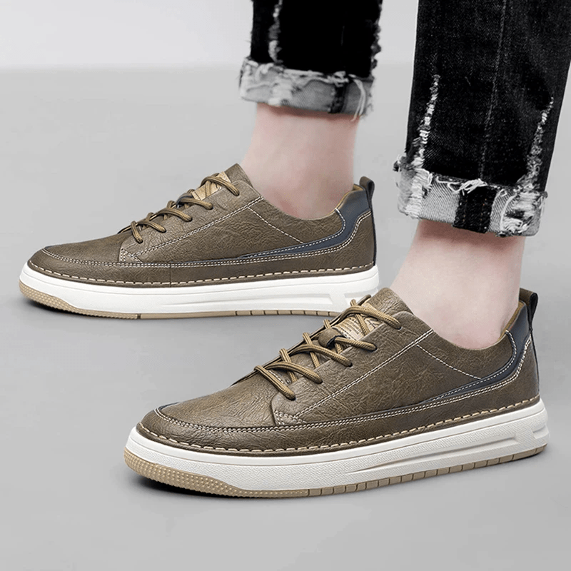 Classic Leather Sneakers - Luxoria
