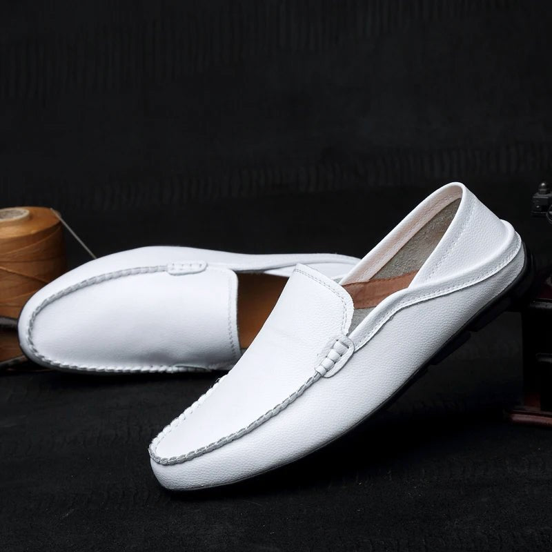 Monza Leather Driving Loafers - Luxoria