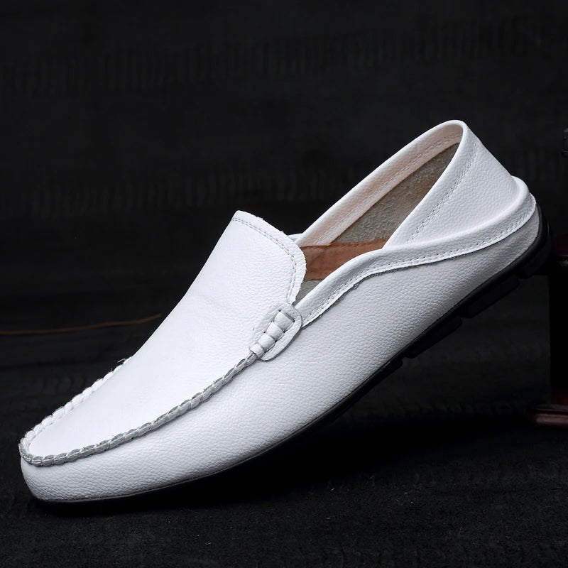 Monza Leather Driving Loafers - Luxoria