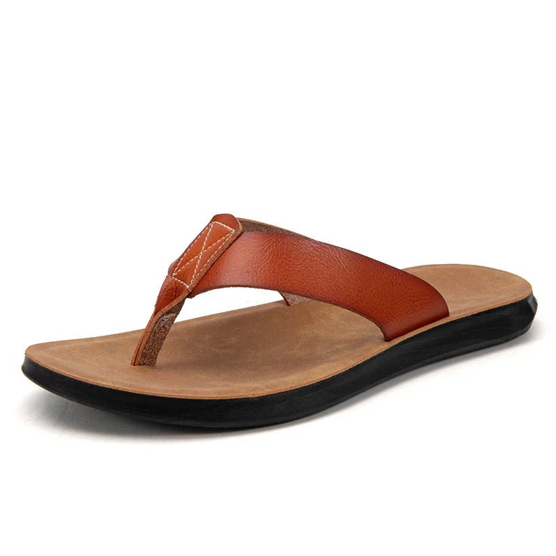 Casual Leather Sandals - Luxoria
