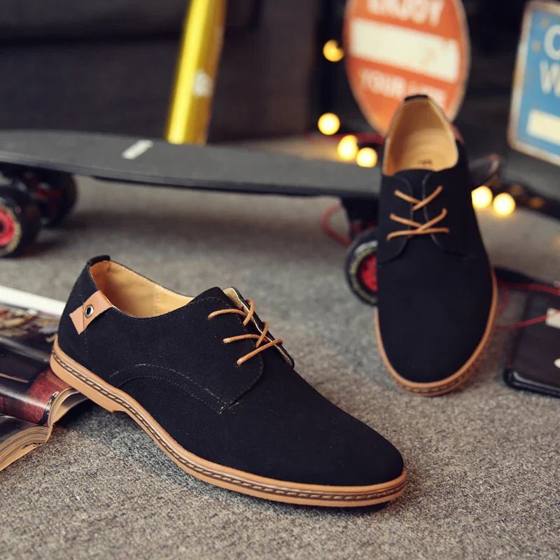Oxford Suede Business Shoes - Luxoria