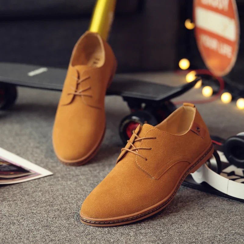 Oxford Suede Business Shoes - Luxoria