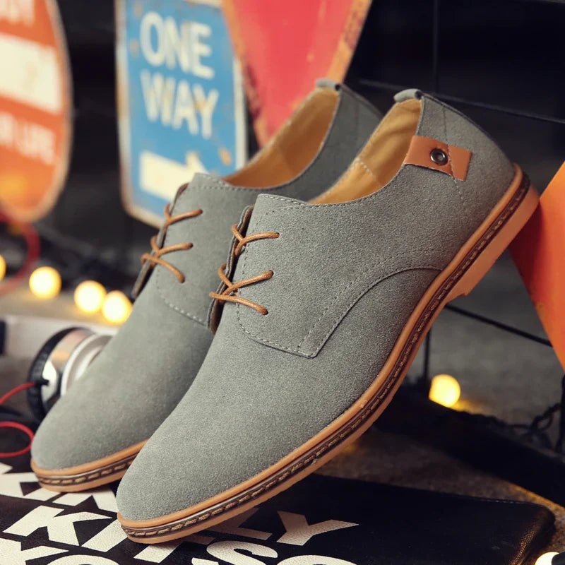Oxford Suede Business Shoes - Luxoria