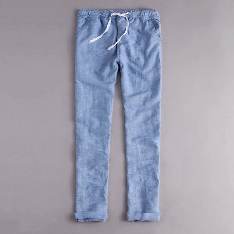 Elegant Cotton Linen Pants - Luxoria