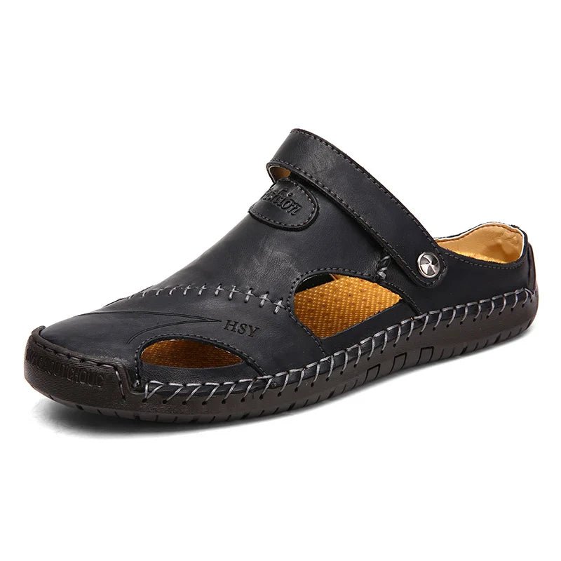 Classic Leather Sandals - Luxoria