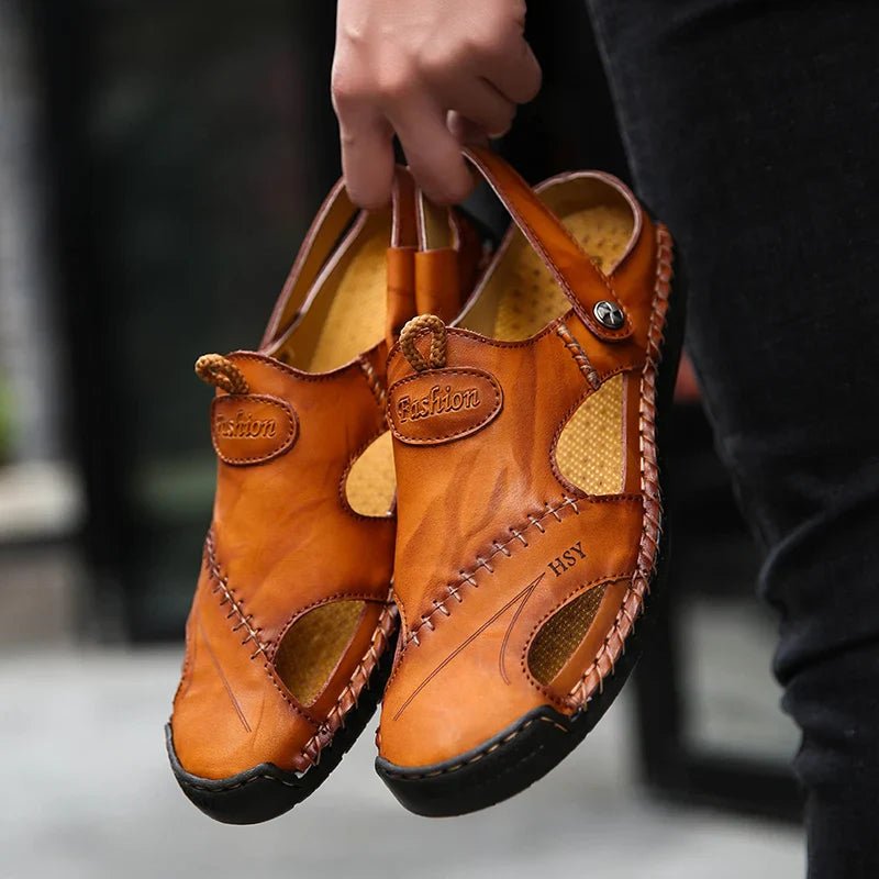 Classic Leather Sandals - Luxoria