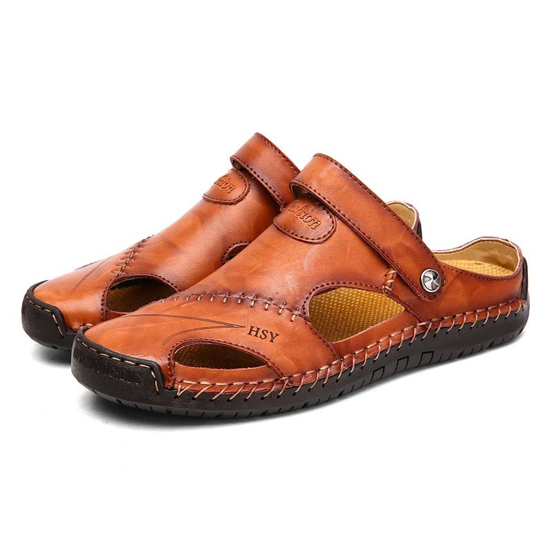 Classic Leather Sandals - Luxoria