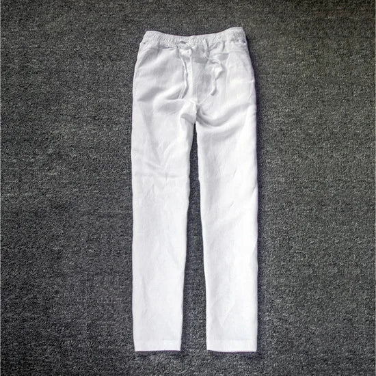 Elegant Cotton Linen Pants - Luxoria