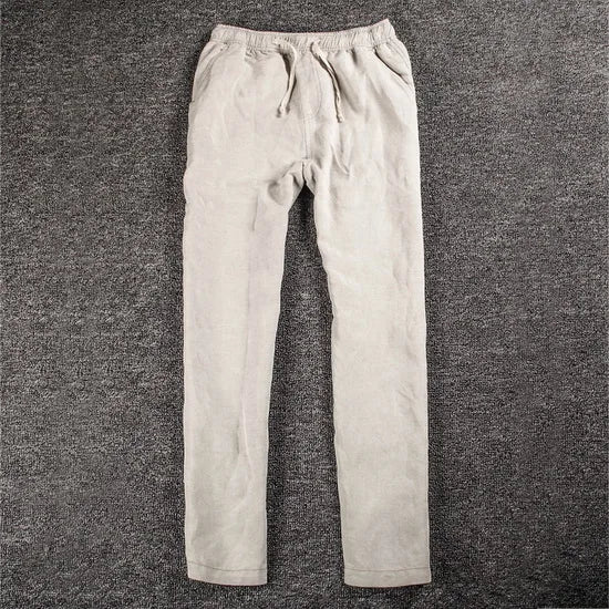 Elegant Cotton Linen Pants - Luxoria