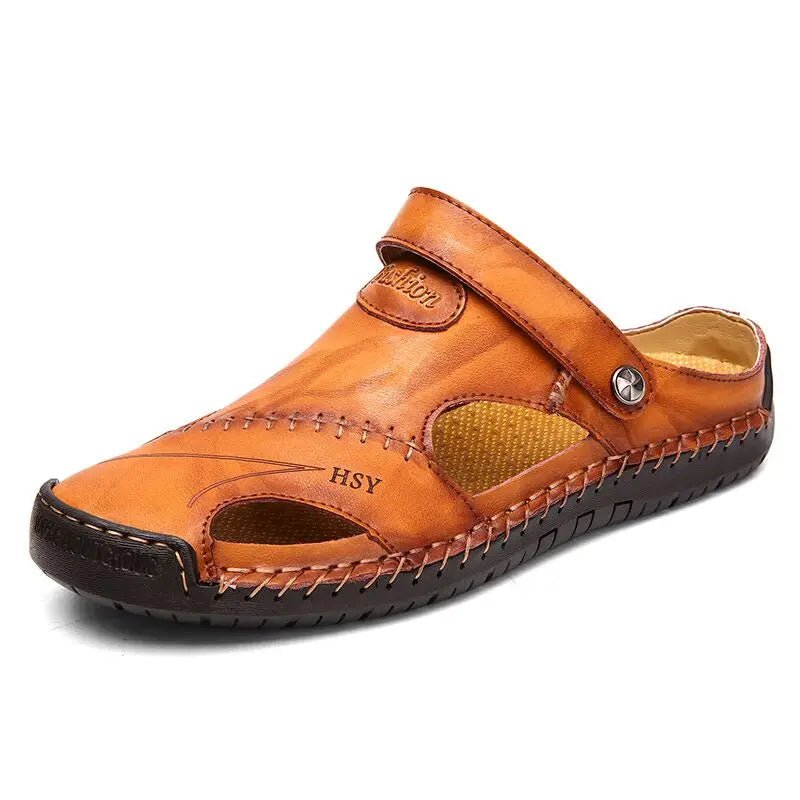 Classic Leather Sandals - Luxoria