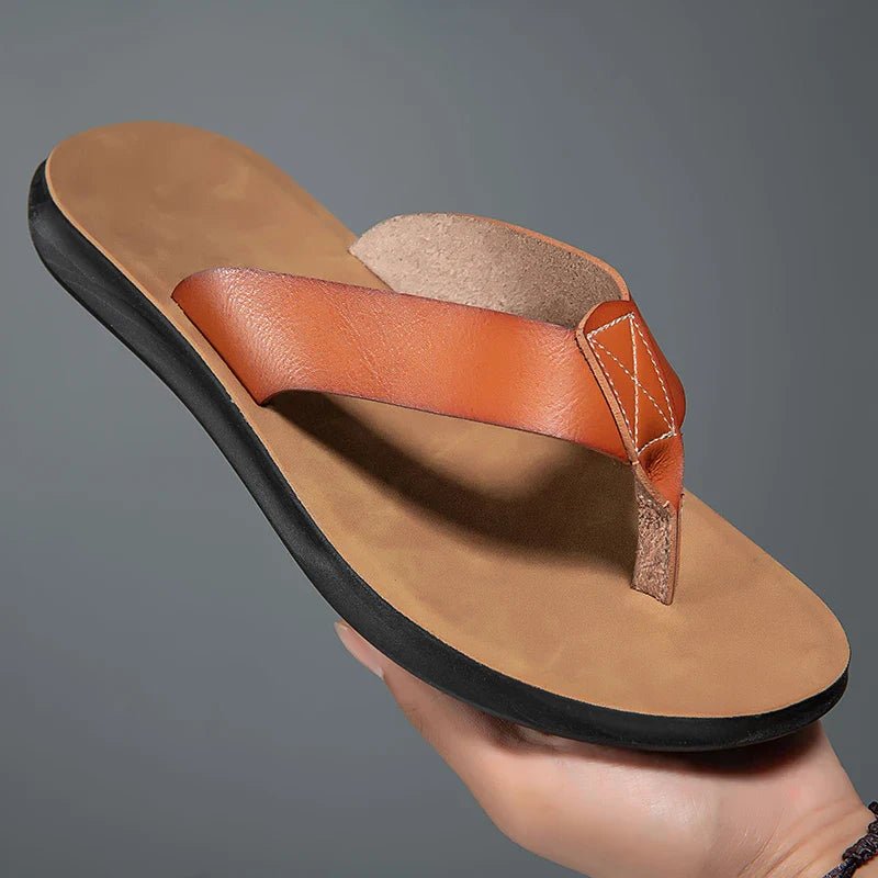 Casual Leather Sandals - Luxoria