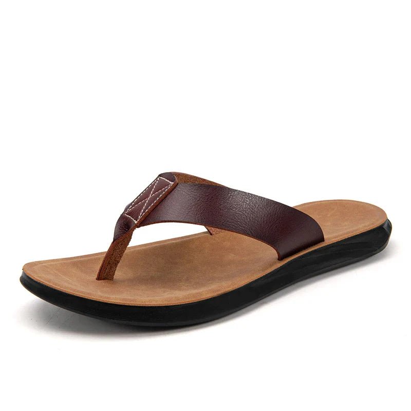 Casual Leather Sandals - Luxoria