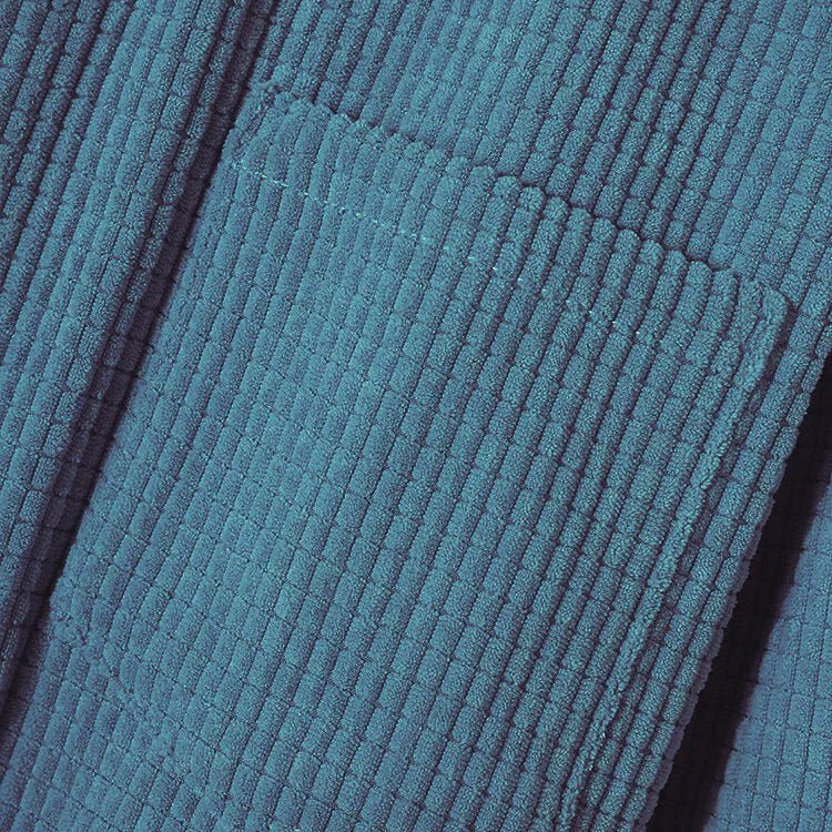Hooded Corduroy Button Up Shirt - Luxoria