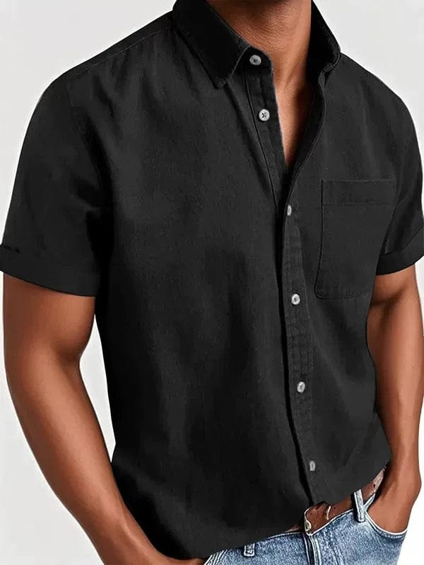 Elegant Short Sleeved Shirt - Luxoria