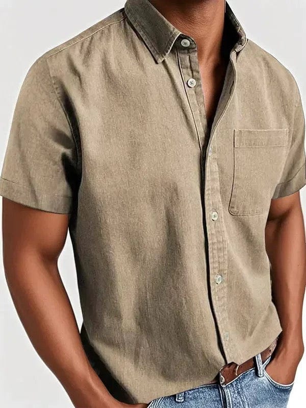 Elegant Short Sleeved Shirt - Luxoria