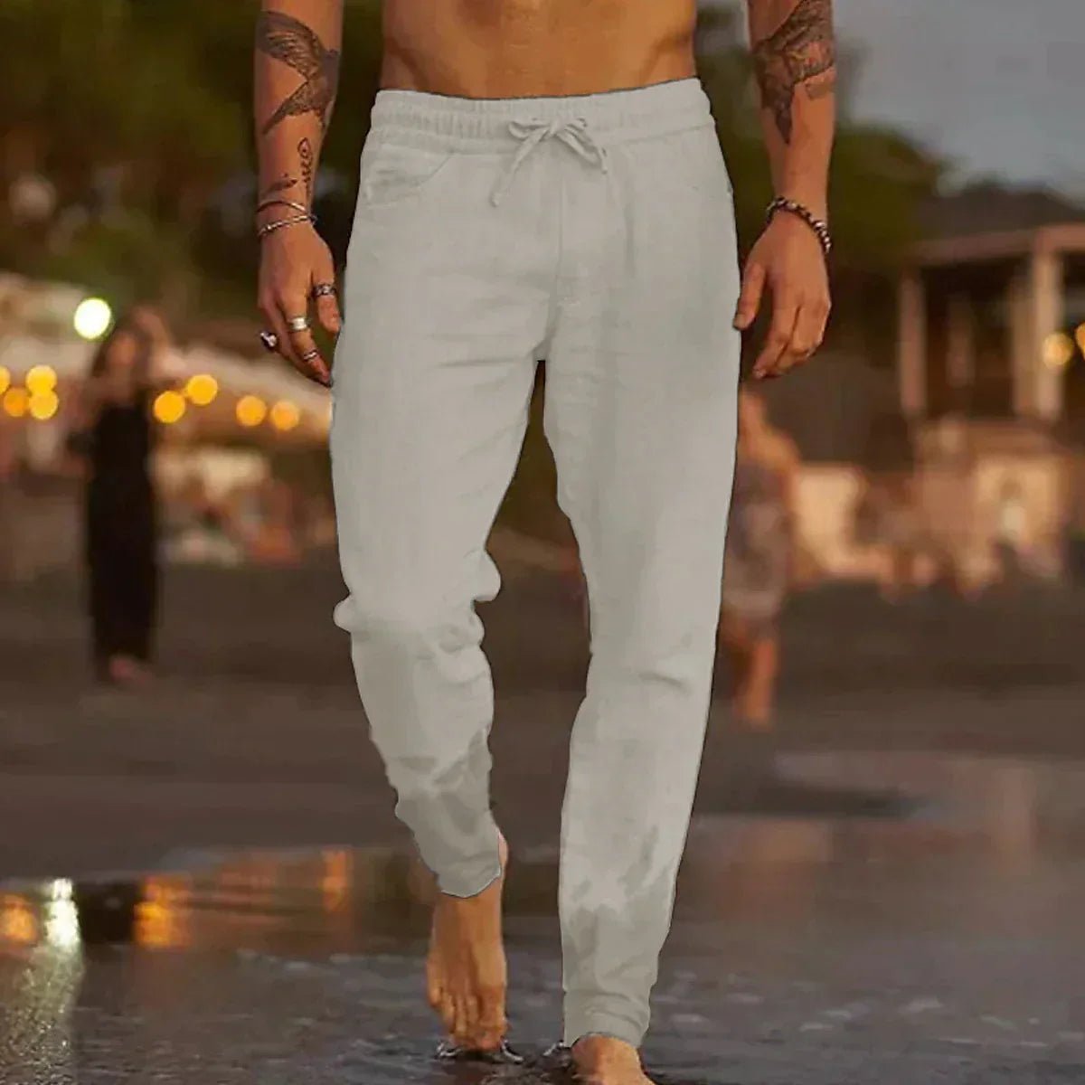 Linen Beach Pants - Luxoria