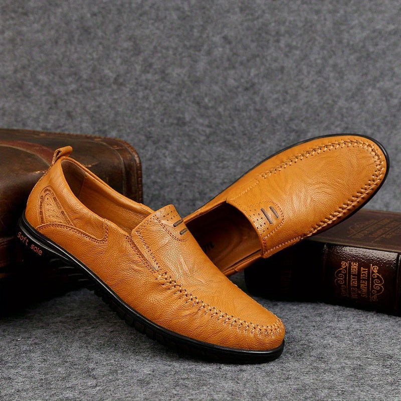 Elegant Leather Loafers - Luxoria